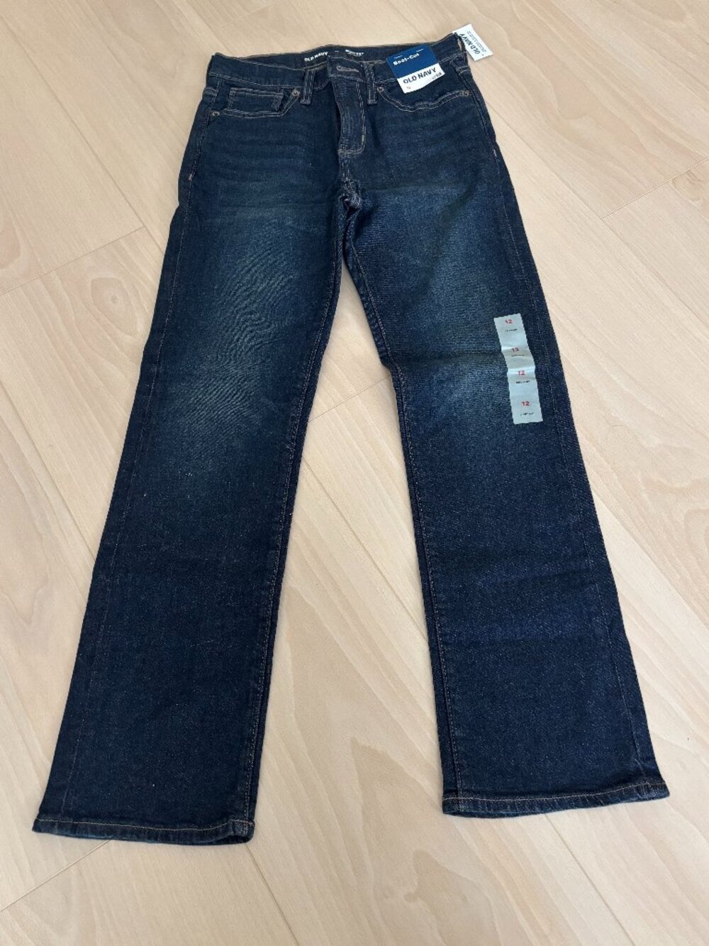 Old Navy boys' bootcut jeans, size 12